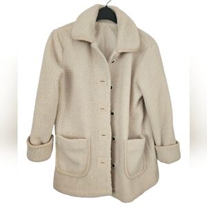 NWOT EC | Tudor Court | Faux Shearling Teddy Reversible Coat Jacket | Size: M